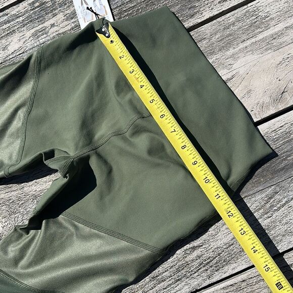 Alo Yoga Sheila High-waist Mesh-inset Leggings Jungle Green XS NWT $112 Revolve - Picture 5 of 6